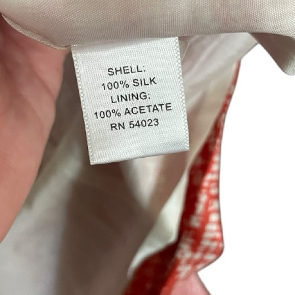 Banana Republic 100% Silk cowl neck Short Sleeve career dress womens 12 colorful - Picture 6 of 7